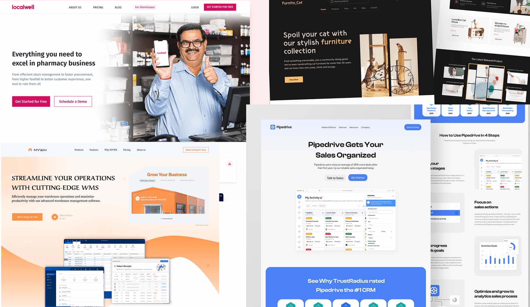 Landing page inspiration